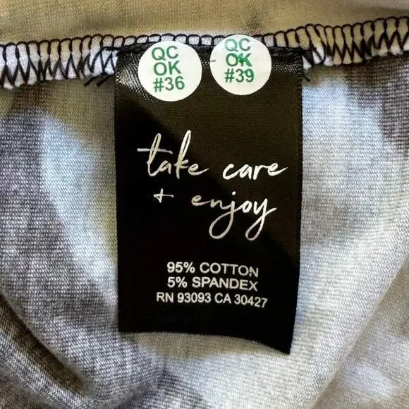 NZT Nic + Zoe Blurred Floral Long Sleeve Puff Shoulder Knit Tee Blue NWT Large - Picture 10 of 11